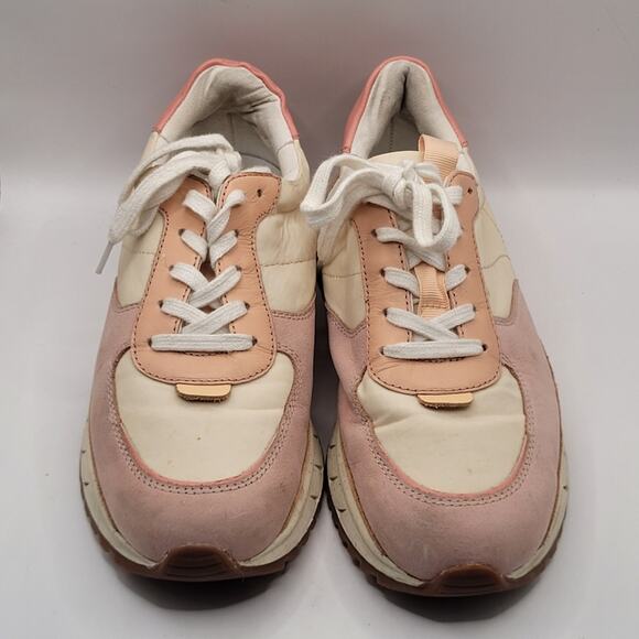 Madewell Kickoff Trainer Sneakers Dusty Rose Size 6 - Picture 2 of 13